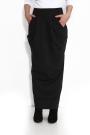 Black long ladies skirt with front pockets Avangard