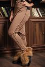 Pantaloni de culoare bej de damă Avangard