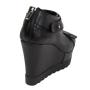 Women's summer black colour boots 33712
