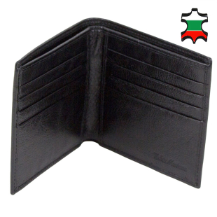 Men's black leather wallet 32883
