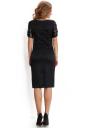 Rochie neagră elegantă cu manșete spectaculoase Avangard