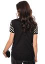 Elegant women's polka dot blouse with ribbon Avangard
