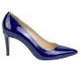 Women's blue shoes high heel 9 cm patent 917100-5