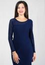 Blue rhombus lace dress RUMENA