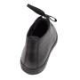 Men's black leather boots with warm lining 20564