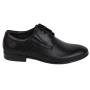 Men's black leather evening shoes 33171