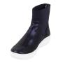 Ladies blue boots with elastics 32818
