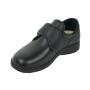 Men's orthopedic black leather shoes 32193