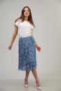 Fusta cu flori plisate dama 52115-412