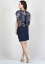 Rochie albastră cu imprimeu floral RUMENA