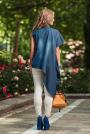 Women's denim tunic with short sleeves Avangard