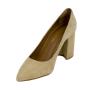 Дамски официални обувки в бежово с патешки ток 9121BEIGE