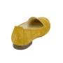 Women's mustard suede leather mocassins 19232