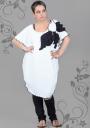 Туника-рокля за макси дами с апликация листа ILINA Fashion