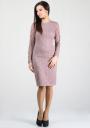 Rochie eleganta din dantela de culoare cenusa de trandafir RUMENA