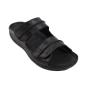 Comfortable black women's slippers with velcro 406BLACK