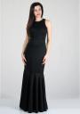 Rochie lungă de culoare neagră RUMENA