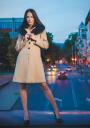 Elegant coat in camel color 1000