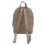 Women's backpack bag with front zipper with beige pattern of flowers 850-102