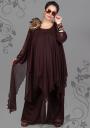 Макси комплект рокля с подплата и двоен панталон ILINA Fashion