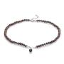 Fresh water black pearl necklace RB273NBS Swan