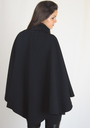 Poncho negru de damă  BF RUMENA