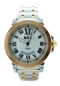 Lee Cooper LC-60G-F Men's silver and copper gold colour watch
