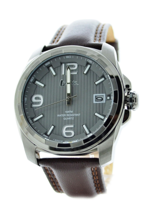 Мъжки елегантен часовник с кожена каишка Lee Cooper LC-26G-E