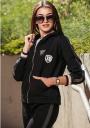 Black Sports jacket with hood Avangard