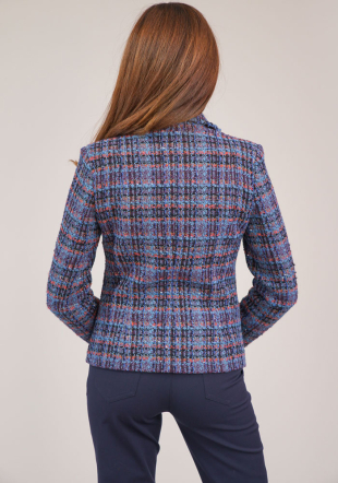 Women's jacket autumn season in multicolored pattern 42117-450