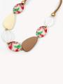 Women's beige necklace 1025-59-1 