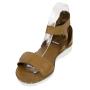 Sandale dama din piele naturala de culoare tabac 33662