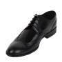 Men's black leather evening shoes 33165