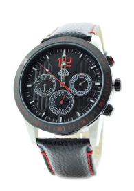 Kappa KP-1402M-B Men's leather band multifunction watch