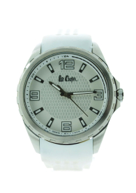 Сребрист дамски часовник със силиконова каишка Lee Cooper LC-21L-E