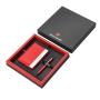 Gift set of red case documents and pen Pierre Cardin