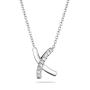 Сребърно колие с циркони MR1647N Swan