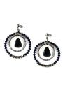 Elegent earrings with Swarovski and tourmaline drop dannyra Jewels