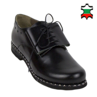 Pantofi cu design spectaculos negri din piele pentru femei 33914
