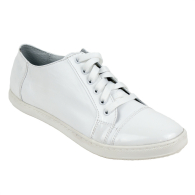 White womens sneakers leather 1601-white
