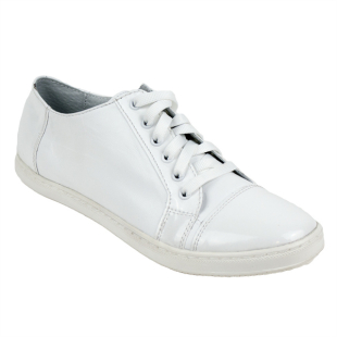White womens sneakers leather 1601-white