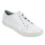 White womens sneakers leather 1601-white