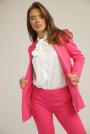 Women's pink suit with fitted jacket and trousers 62003-709 -42208-709