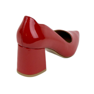 Women's formal shoes in red with duck heel 99896RED