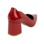 Women's formal shoes in red with duck heel 99896RED