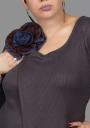 Cardigan maxi lung cu o brosa Ilana Fashion