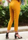 Elegant pants 7/8 mustard color Avangard