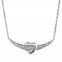 Silver necklace with zircons MR2445N Swan