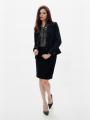 Elegant jacket in black jacquard 23239/950