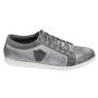 Men's grey leather shoes 33706